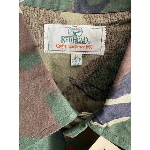NWT VINTAGE Redhead Gaming Woodland Camo Field Shirt/Jacket and Pants Size Large - Picture 9 of 12